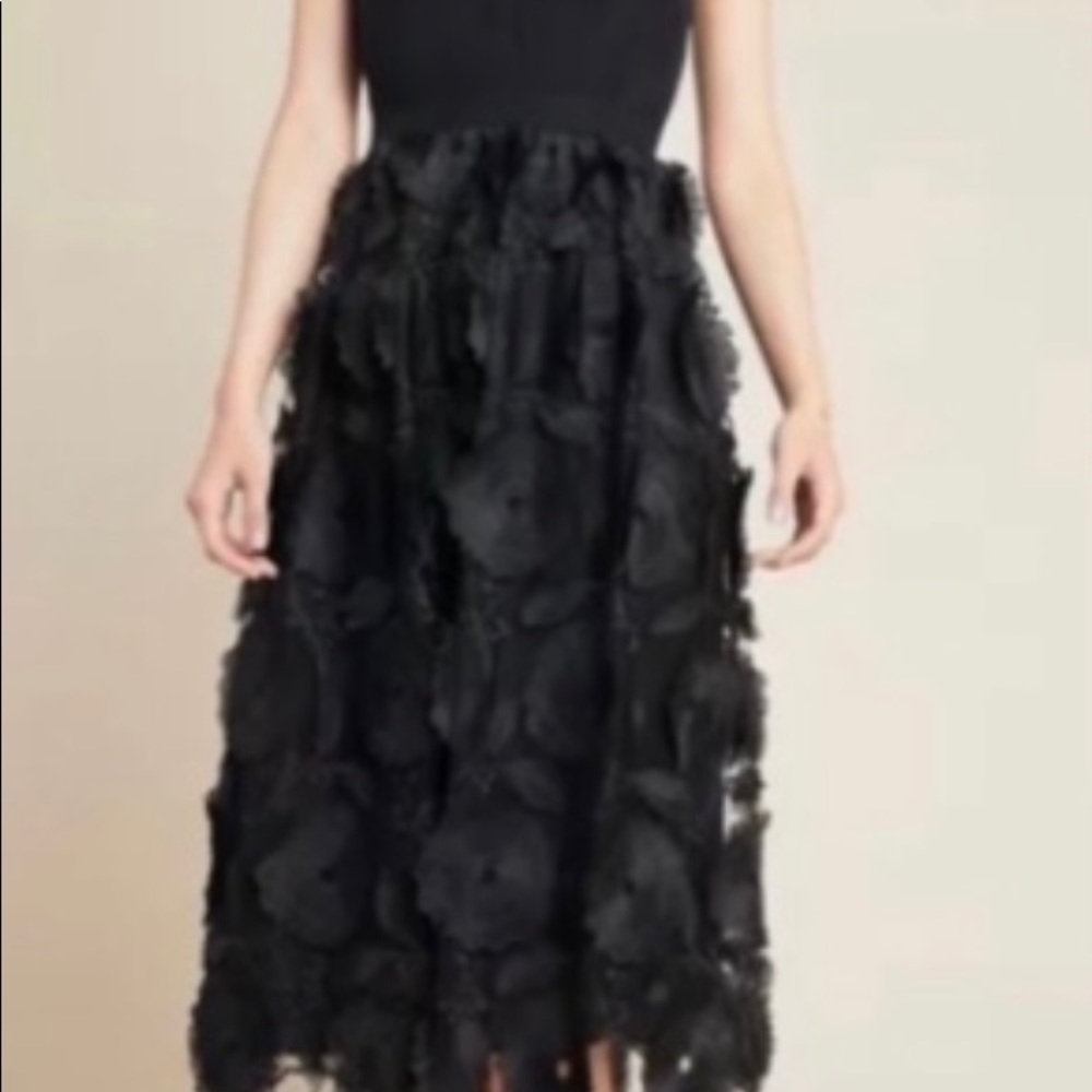 Anthropology black dress